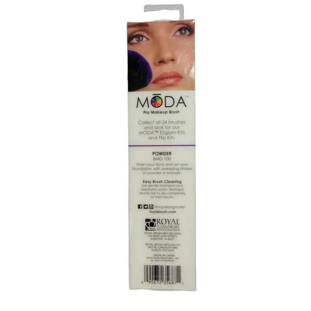 NIB NWOT Moda Pro Makeup BrushesComplexion BMD-185
